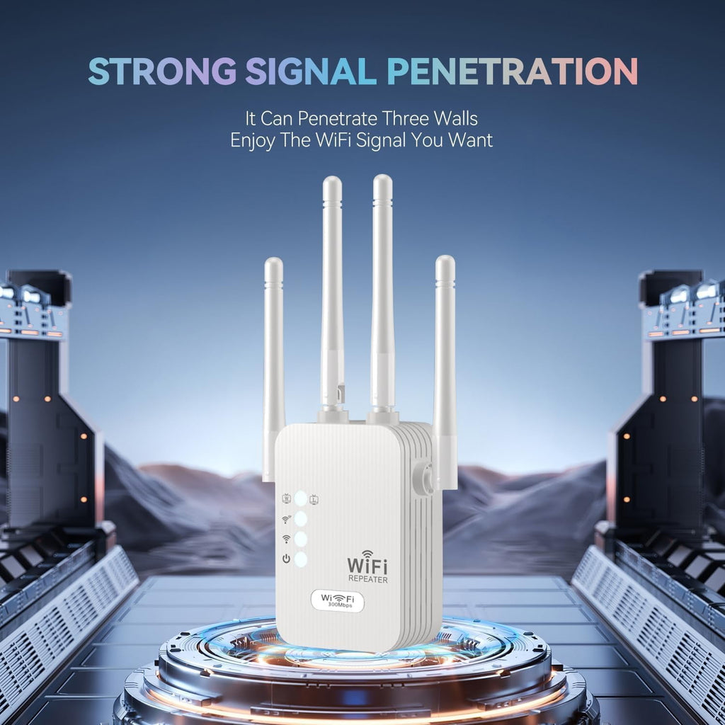 Transform Your Home WiFi Experience with the 2024 Release Signal Booster - Unmatched Range of 9277 Sq. Ft, Perfect for Streaming and Gaming!